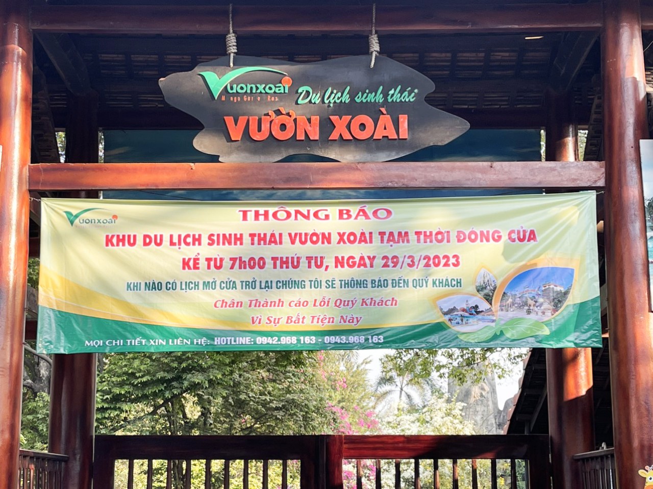 Đồng Nai Khu du lịch Vườn Xoài đóng cửa