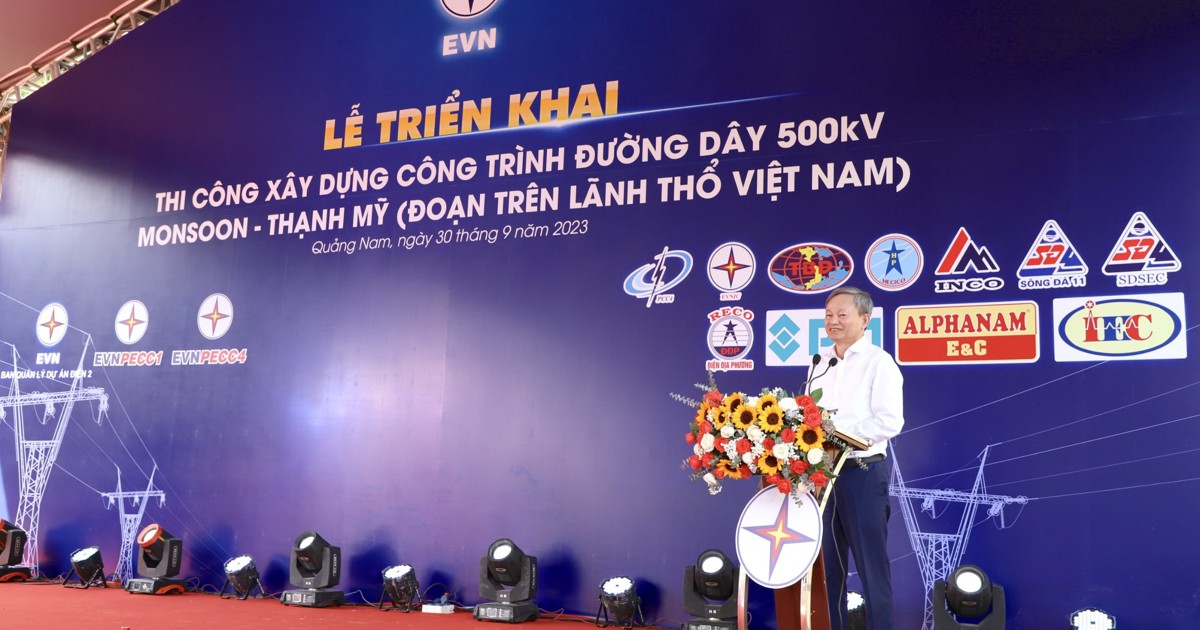 Khởi công dự án đường dây 500kV Monsoon – Thạnh Mỹ