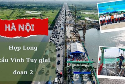 Hà Nội: Hợp Long cầu Vĩnh Tuy giai đoạn 2