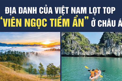 Việt Nam có tới 2 địa điểm lọt top "viên ngọc tiềm ẩn" ở châu Á