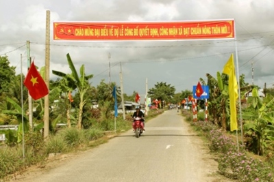 Công nhận 2 huyện thuộc tỉnh Trà Vinh đạt chuẩn nông thôn mới