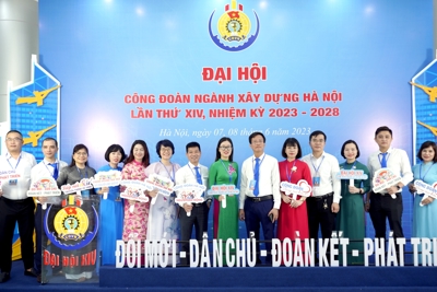  191 đoàn viên công đoàn dự Đại hội Công đoàn ngành Xây dựng Hà Nội