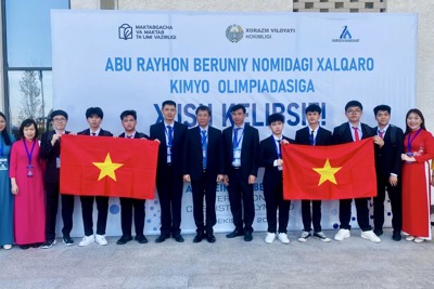 Đội tuyển Hoá học Việt Nam giành 8 huy chương quốc tế, đứng nhất toàn đoàn