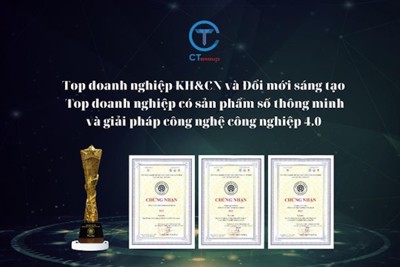 CT Group được vinh danh Top doanh nghiệp KH&CN tiêu biểu đổi mới sáng tạo  