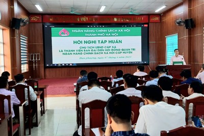 Hà Nội: Tập huấn về tín dụng chính sách cho Chủ tịch UBND cấp xã