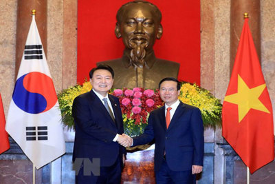 Tổng thống Hàn Quốc kết thúc chuyến thăm cấp Nhà nước tới Việt Nam 