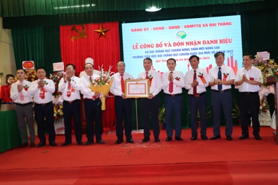 Phú Xuyên có thêm xã Đại Thắng đạt chuẩn nông thôn mới nâng cao
