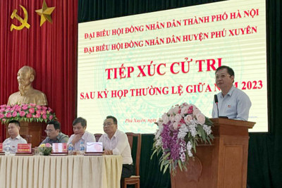 Cử tri Phú Xuyên đề nghị quan tâm xây dựng đường giao thông nông thôn