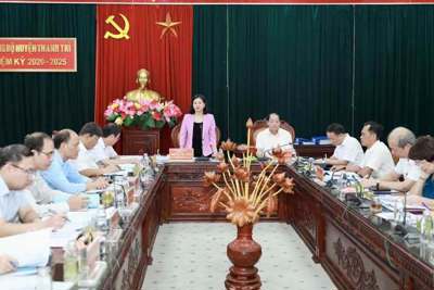 Phó Bí thư Thường trực Thành ủy kiểm tra công tác cán bộ tại Thanh Trì