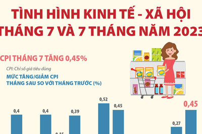 Tình hình kinh tế - xã hội tháng 7 và 7 tháng năm 2023