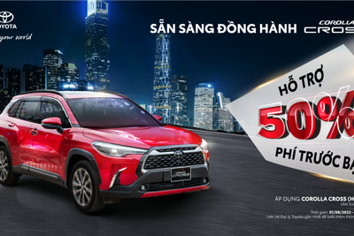 Toyota hỗ trợ 50% phí trước bạ với xe Corolla Cross