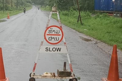 Sạt lở nghiêm trọng, Lào tạm cấm lưu thông trên QL 8 nối với Việt Nam