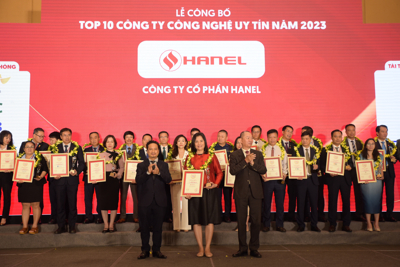 Hanel nằm trong Top 10 công ty công nghệ uy tín năm 2023