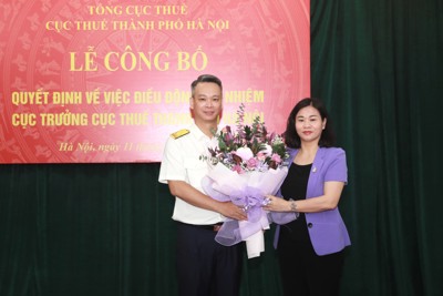 Ông Vũ Mạnh Cường được điều động làm Cục trưởng Cục Thuế thành phố Hà Nội