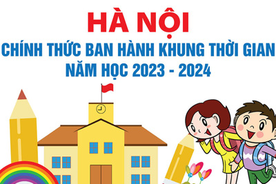 Hà Nội chính thức ban hành khung thời gian năm học 2023 - 2024