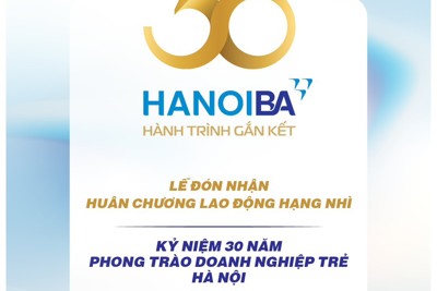 Hội Doanh nghiệp trẻ Hà Nội tổ chức chuỗi sự kiện mừng 30 năm thành lập