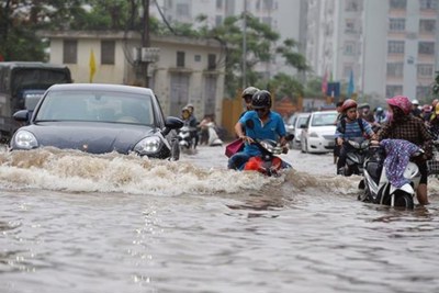 Cảnh báo mưa lớn, ngập úng tại Hà Nội và nhiều tỉnh phía Bắc