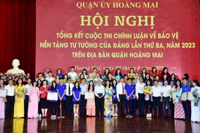 Quận Hoàng Mai: 15 tập thể, 32 cá nhân đạt giải cuộc thi chính luận
