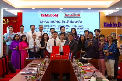 Báo Kinh tế & Đô thị-Báo Thainews (Thái Lan) nhất trí tăng cường hợp tác