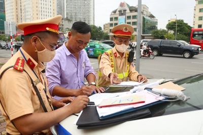 Công an Hà Nội xử lý 248 trường hợp vi phạm Luật Giao thông đường bộ