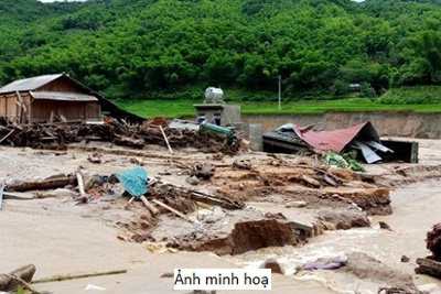 Cảnh báo lũ quét, sạt lở, sụt lún đất tại 10 tỉnh, thành ở Bắc Bộ