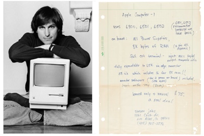 Chữ viết của Steve Jobs được bán đấu giá hơn 4 tỉ đồng
