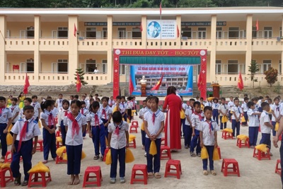 Nghệ An: Niềm vui Lễ khai giảng sớm với trường tiểu học Bắc Lý 2