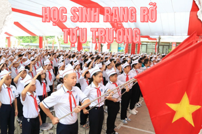 Học sinh Hà Nội hân hoan trong ngày tựu trường