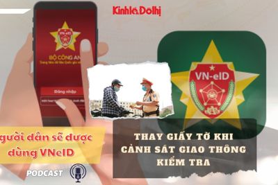 Người dân sẽ được dùng VNeID thay giấy tờ khi Cảnh sát giao thông kiểm tra