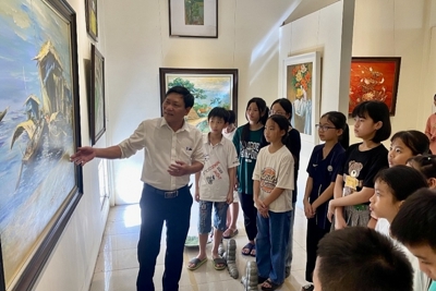 Lớp học vẽ miễn phí ở làng họa sĩ Cổ Đô