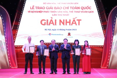 94 tác phẩm được trao giải báo chí “Vì sự nghiệp phát triển VHTT&DL"