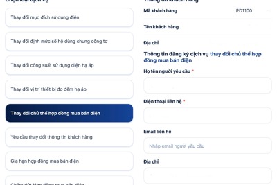 6 dịch vụ miễn phí khi thực hiện hợp đồng mua bán điện qua App EVNHANOI