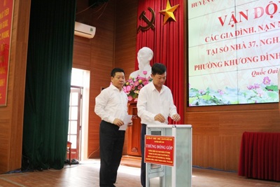 Huyện Quốc Oai phát động ủng hộ nạn nhân vụ cháy chung cư ở Thanh Xuân