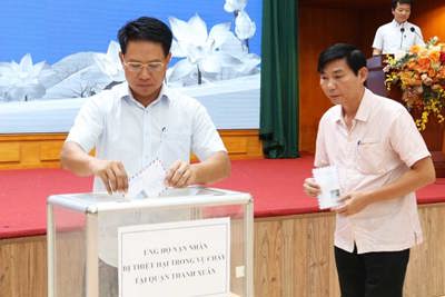 Quận Hà Đông ủng hộ gia đình nạn nhân vụ cháy tại quận Thanh Xuân
