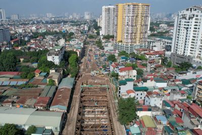 Hà Nội: Hầm chui Kim Đồng có nguy cơ chậm tiến độ