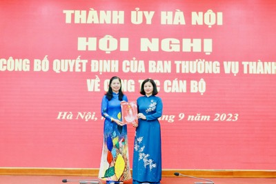 Công bố Quyết định về công tác cán bộ tại Uỷ ban MTTQ TP Hà Nội