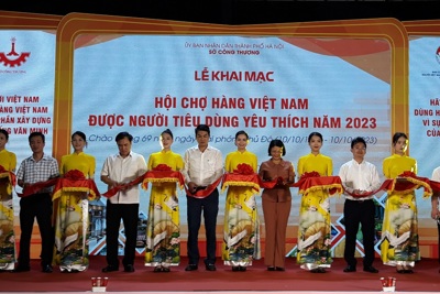 Khai mạc Hội chợ Hàng Việt Nam được người tiêu dùng yêu thích năm 2023