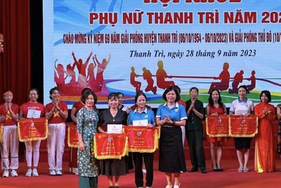 Sôi nổi hội khỏe phụ nữ huyện Thanh Trì năm 2023