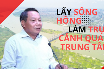 Quy hoạch Thủ đô: lấy Sông Hồng làm trục cảnh quan trung tâm