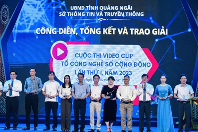 Quảng Ngãi: Trao giải Cuộc thi video clip Tổ công nghệ số cộng đồng