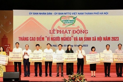 Hà Nội: Hơn 50,117 tỷ đồng đăng ký ủng hộ Quỹ “Vì người nghèo” Thành phố