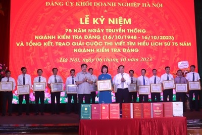 Đảng ủy Khối doanh nghiệp Hà Nội thực hiện tốt công tác kiểm tra, giám sát