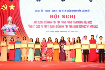 Cầu Giấy tôn vinh 169 tấm gương “Người tốt, việc tốt”