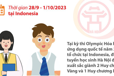 Học sinh Hà Nội giành 3 huy chương Olympic Hóa học ứng dụng quốc tế