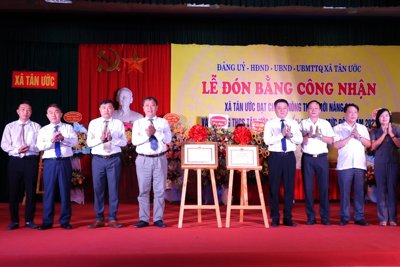 Huyện Thanh Oai: Xã Tân Ước đạt chuẩn nông thôn mới nâng cao
