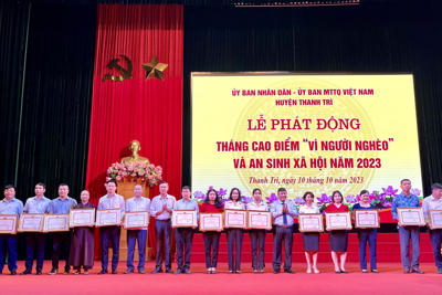 2,871 tỷ đồng ủng hộ tại tháng cao điểm “Vì người nghèo” huyện Thanh Trì