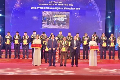 Hà Tĩnh: Tôn vinh doanh nghiệp, doanh nhân tiêu biểu năm 2023