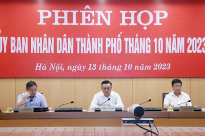 UBND TP Hà Nội xem xét một số nội dung thuộc thẩm quyền