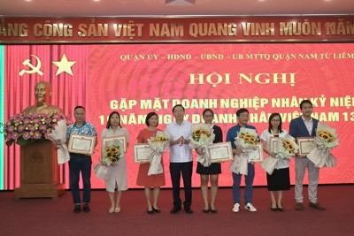 Quận Nam Từ Liêm, gặp mặt, tôn vinh các doanh nghiệp, doanh nhân tiêu biểu