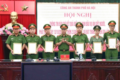 Chủ tịch TP Hà Nội gửi thư khen đơn vị phá vụ giết người, phân xác